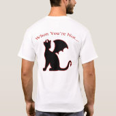 T-shirt Chat Ange À L'Avant (Dos)