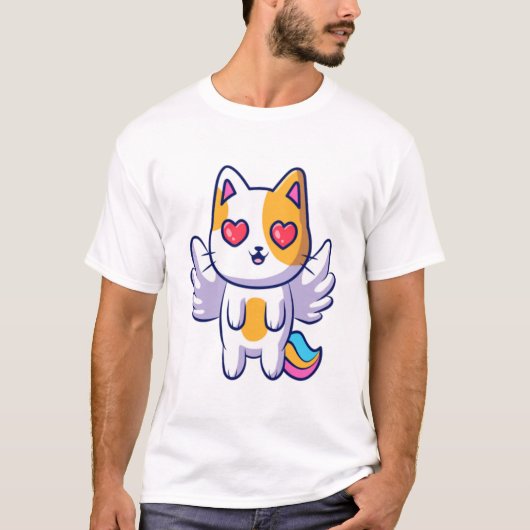 T-shirt Chat Ange Volant (Devant)