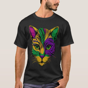 T-shirt Chat Animal Carnaval Mardi Gras Bouffon Chat Mard