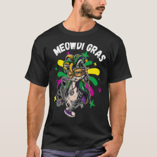 T-shirt Chat Animal Cute Mardi Gras Carnival Jester