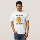T-shirt Chat animal de lune Chat officiel de sommeil Chemi (Devant entier)