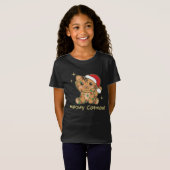 T-Shirt Chat Animaux de Noël Cute Chats Meowy Catmas (Devant entier)