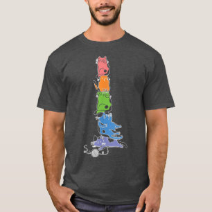 T-shirt Chat Anime - Cute Kawaii Chat Ramen Noodle Anime N