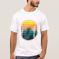 Chat Anime Kawaii Art Rétro Coucher de Soleil