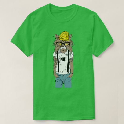 T-shirt Chat anthropomorphique 8 (Design devant)