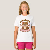T-shirt Chat anti-social mignon (Devant entier)