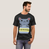 T-shirt Chat Antidépresseur Ca (Devant entier)