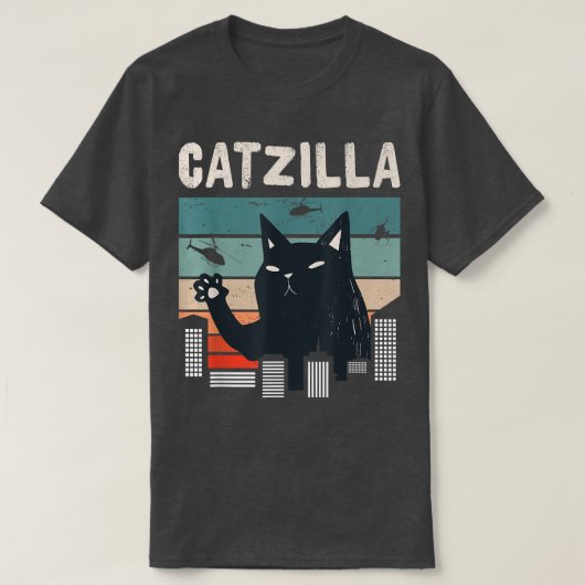 T-shirt Chat Appareils Catzilla (Design devant)