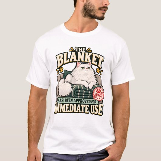 T-shirt Chat Approuve La Couverture (Devant)