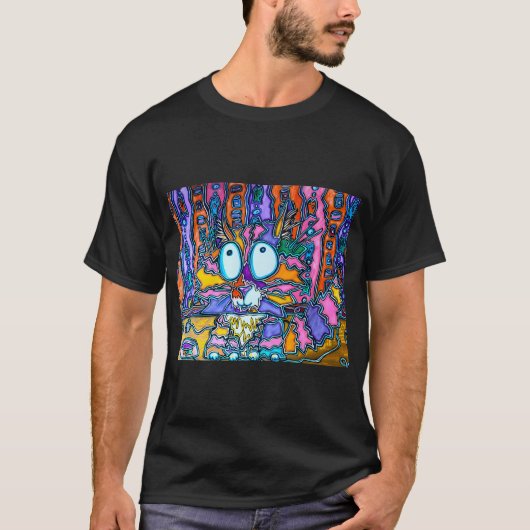 T-shirt Chat Arc-en-Ciel (Devant)