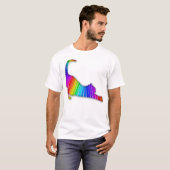 T-shirt Chat arc-en-ciel (Devant entier)