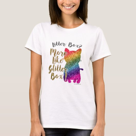 T-shirt Chat arc-en-ciel Cheeky Dit (Devant)