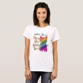 T-shirt Chat arc-en-ciel Cheeky Dit (Devant entier)