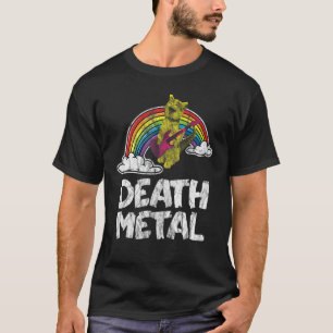 T-shirt Chat arc-en-ciel de Death Metal fan de Heavy Metal