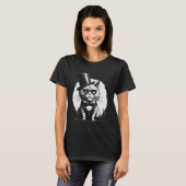 T-shirt Chat Aristocratique - Chat Drôle (Devant entier)