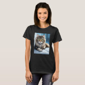 T-shirt Chat assis (Devant entier)