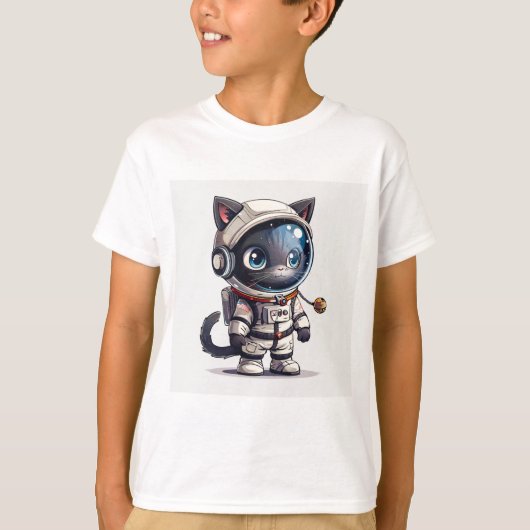 T-shirt Chat astronaute (Devant)