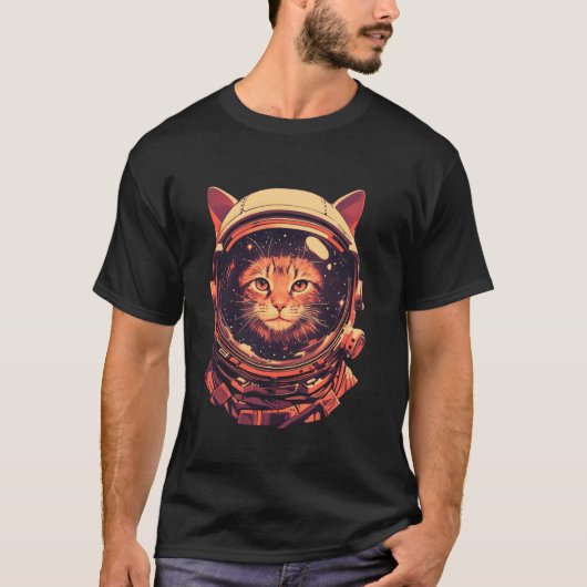 T-shirt Chat Astronaute 1 (Devant)