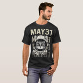 T-shirt Chat Astronaute - 31 mai (Devant entier)