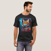 T-shirt Chat astronaute Maine Coon (Devant entier)