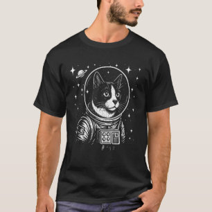 T-shirt Chat Astronaute Smoking Félins Amoureux de Chat