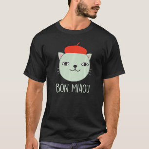 T-shirt Chat au béret français portant un chapeau Kitty av