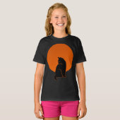 T-SHIRT CHAT AU CLAIR DE LUNE (Devant entier)