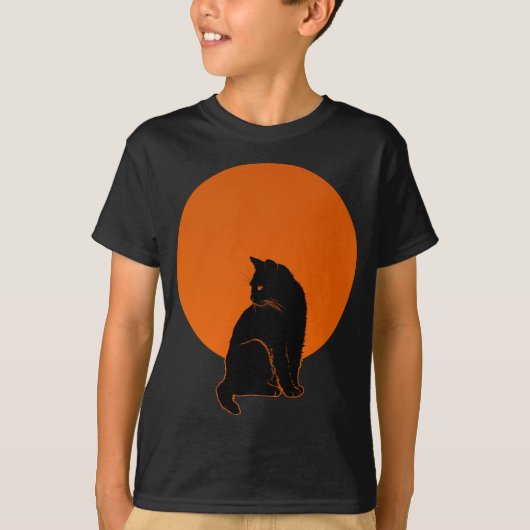 T-SHIRT CHAT AU CLAIR DE LUNE (Devant)
