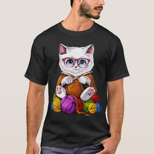 T-shirt Chat au crochet (Devant)