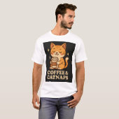 T-shirt chat autocollant (Devant entier)