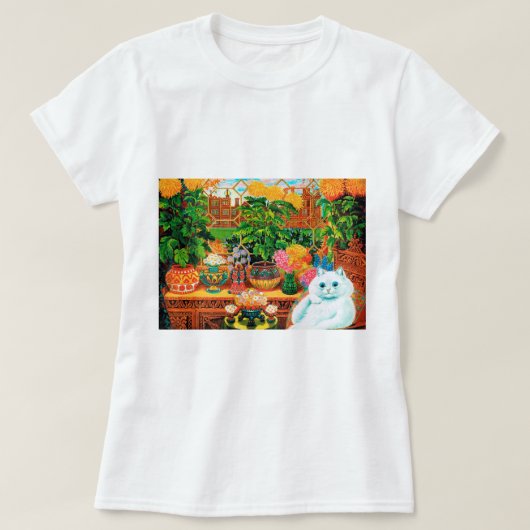 T-shirt Chat aux Fleurs, Louis Wain (Design devant)