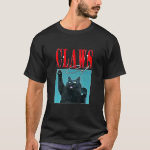 T-shirt Chat aux griffes Art Vintage 90s Chat