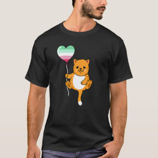 T-shirt Chat Avec Ballon Abrosexuel