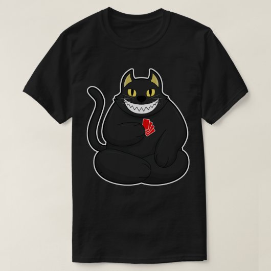 T-shirt Chat avec cartes 2 (Design devant)