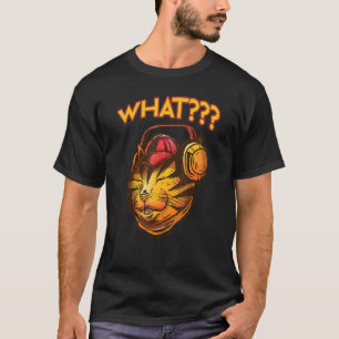 T-shirt Chat Avec Casque Gamer Chat Grooing Musique Dj Cl