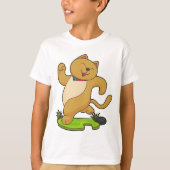 T-shirt Chat avec Choker à l'exécution (Devant)