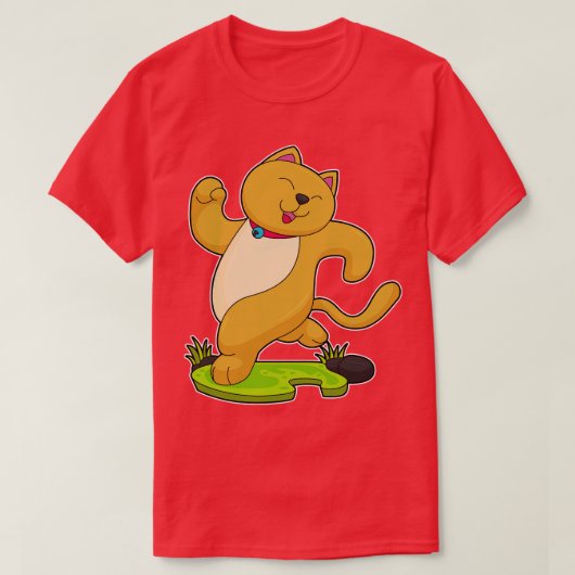 T-shirt Chat Avec Choker À L'Exécution (Design devant)