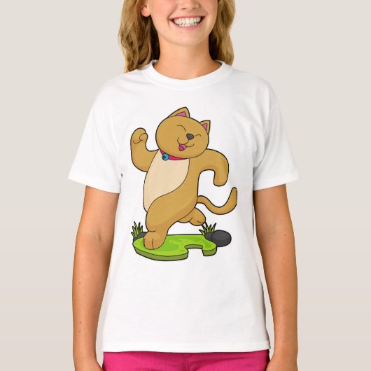 T-shirt Chat avec Choker à l'exécution (Devant)