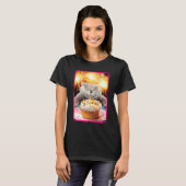 T-shirt Chat Avec Cupcake Sparkler (Devant entier)