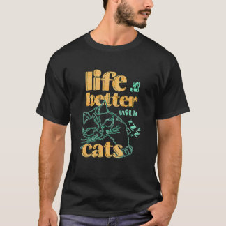 T-shirt Chat avec des chats pour hommes femmes chat