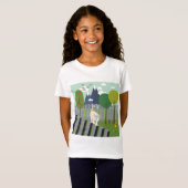 T-Shirt Chat avec équilibre (Devant entier)