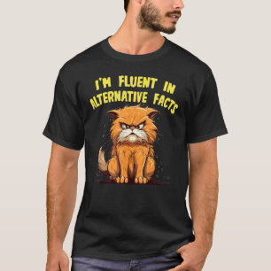 T-shirt Chat avec idée de costume de mensonges blancs drôl