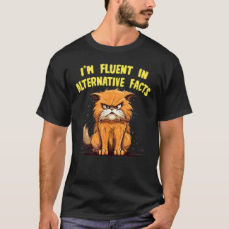 T-shirt Chat avec idée de costume de mensonges blancs drôl