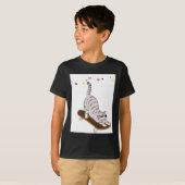T-shirt Chat avec la planche (Devant entier)