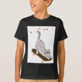 T-shirt Chat avec la planche (Devant)