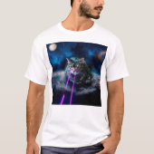 T-shirt Chat avec lasers des yeux (Devant)