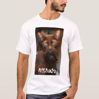 T-shirt Chat avec l'attitude T