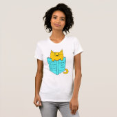 T-shirt Chat avec livre (Devant entier)