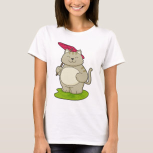 T-shirt Chat avec parapluie