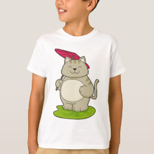 T-shirt Chat avec parapluie